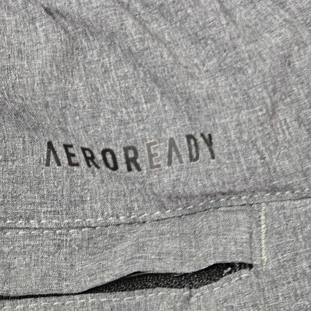 Adidas Men Activewear Pants L Gray‎ Jogger AEROREADY Zipper 30